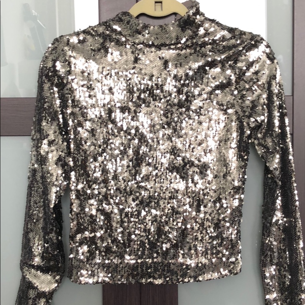 Bershka sparkling top